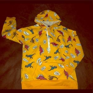 Dinosaur yellow hoodie